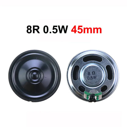 1PCS 0.2W 0.5W 1W 2W 4R 8R 32R 8 Ohm Ultra-thin Horn Speaker Diameter 23mm 29mm 30mm 36mm 40mm 45mm 50mm 56mm 57mm Loudspeaker