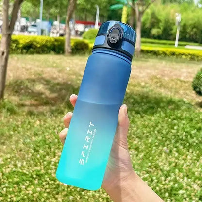 Gradient Water Bottle - 1000ml/500ml/650ml/750ml Capacity Outdoor Camping Drinking Travel Portable Gym Fitness Jugs