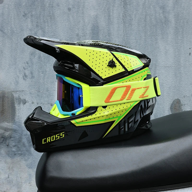 903-Motorcycle off-road helmet, fully covered electric vehicle, pulling full helmet, mountain downhill, all season