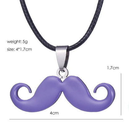 Hot Sale Stainless Steel Cute Classic Beard Pendant Necklace for Women Fashion Accessories Y2K Jewelry Party Gift Daily Wear