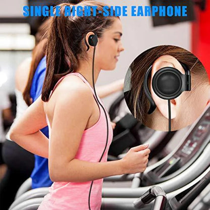 3.5mm One Ear Earphone Single Side Earbud Headphone for Wireless Tour Guide System Receiver Laptop MP3/4 Tablet PC Skype