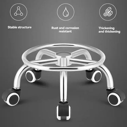Universal Wheel Stool for Household Use, with Wheels for Wiping the Floor, Small Stool for Learning to Walk with Children