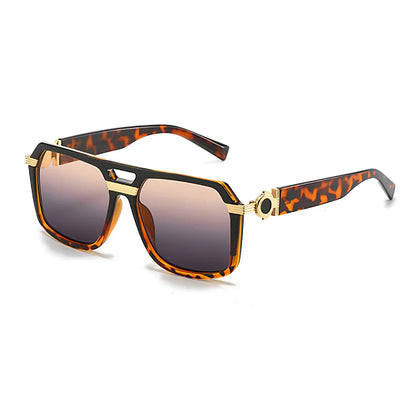 2025 Sunglasses for Women Fashionable Square Frame Glasses with Golden Decorative Legs and Exquisite Design for Women Glasses