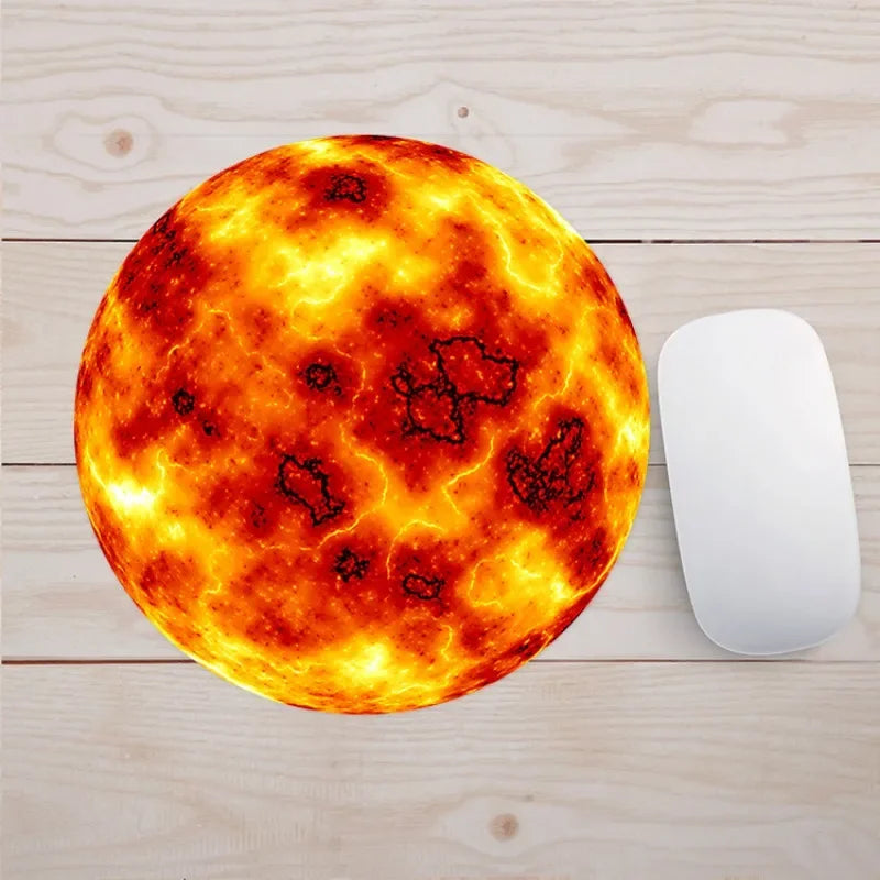 19 Styles Fashion Planets Mouse Pad Round Computer Mouse Pad Gaming Mouse Pad for Pc Laptop Desk