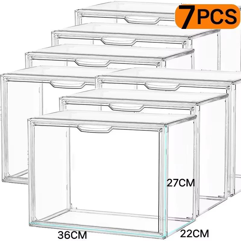 Multifunctional Foldable Storage Box Organizer for Figurines, Jewelry, Makeup, Blind Box, Bag Display – Super Big Acrylic Case