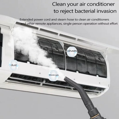 Kitchen Glass Steam Cleaner, Grease Remover, High-Temperature Carpet Sanitizer, Bathroom Bathtub Cleaner Household cleaning tools suitable for disinfecting and cleaning range hoods, air conditioners, and home appliances