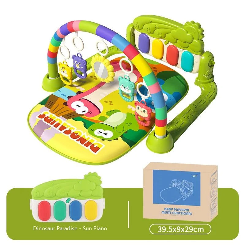 Baby Fitness Racket Piano Toy Newborn Baby Music Pedal Piano Fitness Equipment Soft Detachable Baby Climbing Mat Pedal Toy