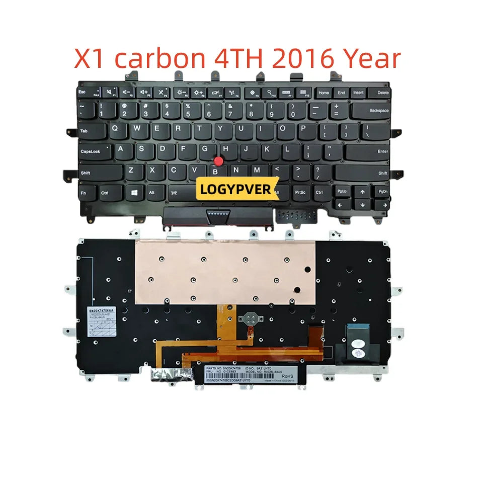 Laptop Keyboard For Lenovo Thinkpad X1 Carbon X1C 3RD 2ND 3TH 4TH 5TH 6TH 7TH 8TH 2013 2014 2015 2016 2017 2018 2019 2020 Year