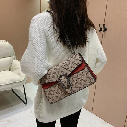 Fashion Popular Women's Bag Trend Brand Retro Chain Shoulder Bag High Quality Ladies Crossbody Bag Designer Luxury Handbag