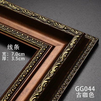 Gold Paint Frame Oil Paintings Wall Art Pictures Frames Embroidery Frame Home Decor Porta Retrato Digital Personalized Gift