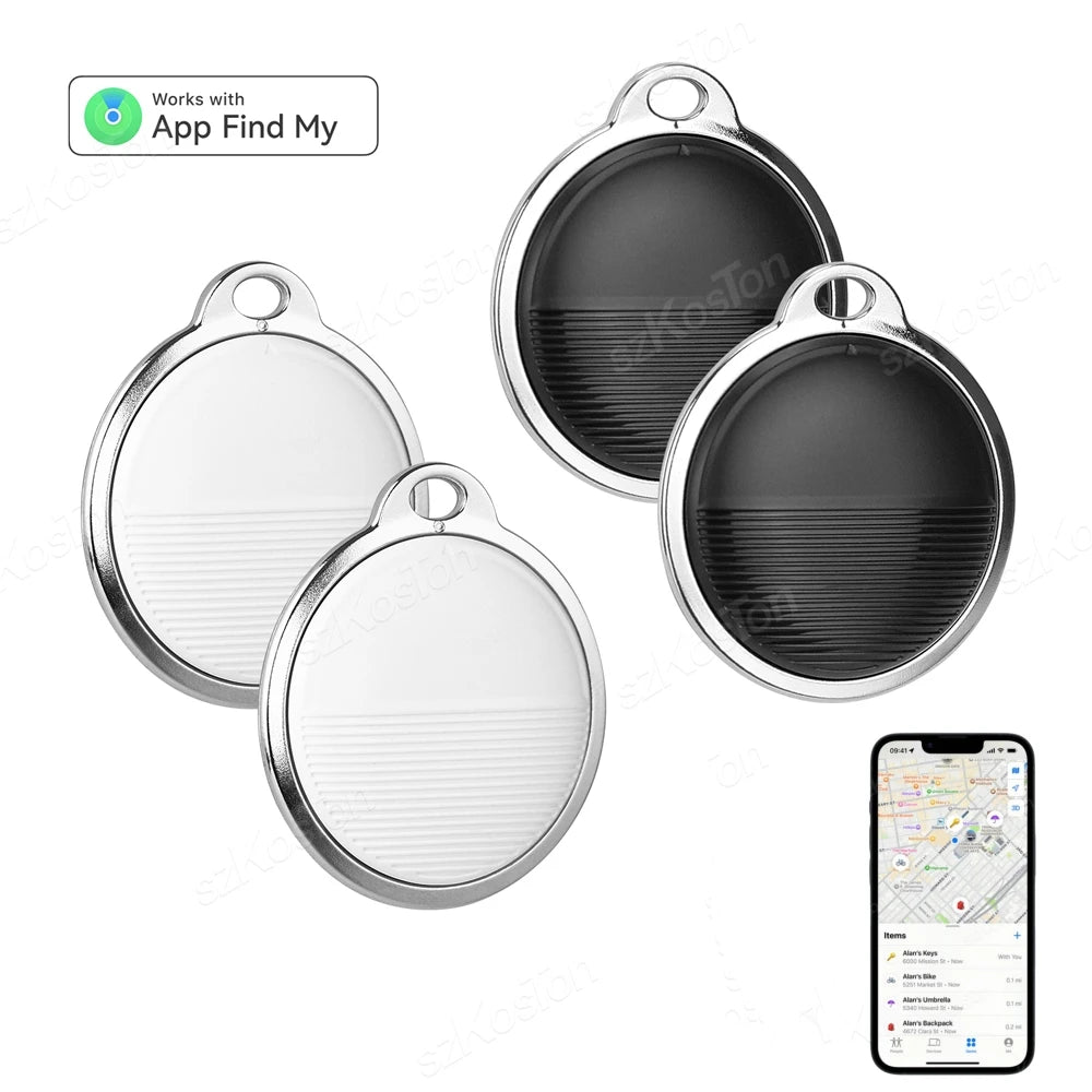 GPS-Tracker für iOS: Intelligenter, Bluetooth-kompatibler Mini-GPS-Locator für Brieftasche und Schlüssel – Anti-Verlust-Gerät, kompatibel mit der „Wo ist?“-App