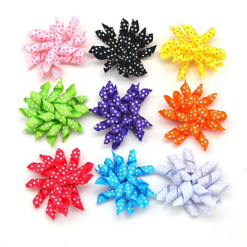 50/100pcs Volume Ribbon Style Dog Bows Pet Dog Hair Bows Small Dog Hair Grooming Products Large Dog Bows Flower Pet Supplies