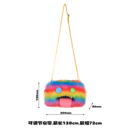 Fugglers Ugly Teeth Monster Bag Crossbody Cute Plush Wallet Plush Bag Fuggs Crossbody Bag with Shoulder Strap Animal Plushies