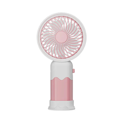 Portable Handheld Fan USB Rechargeable Mini Fan 3 Speed Quiet Personal Desk Fan for Office Outdoor Travel Summer Cooling Fan