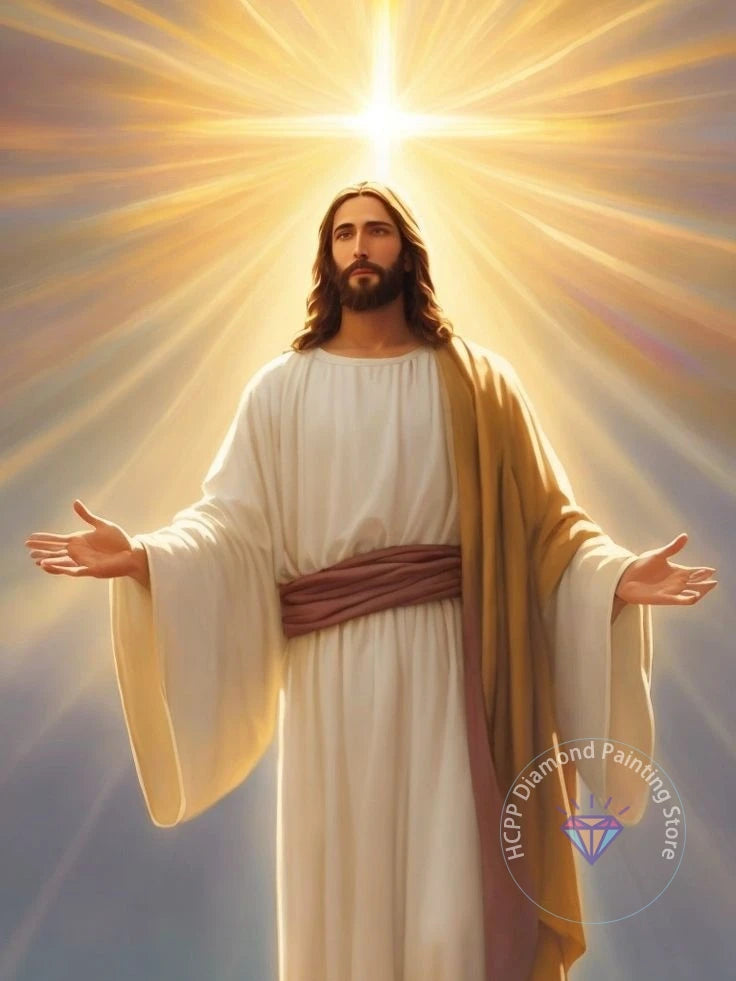 Jesus Christ Cross Diamond Painting Kit 5D DIY Diamond Embroidery Cross Stitch Handmade Art Gift Crafts Home Decor Gift
