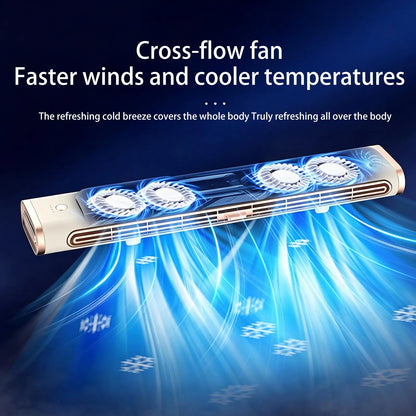 Small Portable Fan Small Bladeless Portable USB Rechargeable Device Office Work Fan for Desk Office Home Car Camping Outdoor