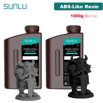 SUNLU UV ABS Like Resin 405nm 2KG 1KG/ Bottle Low Odor And Low Shrinkage For LCD 3D Printer Printing Material 3D Printing