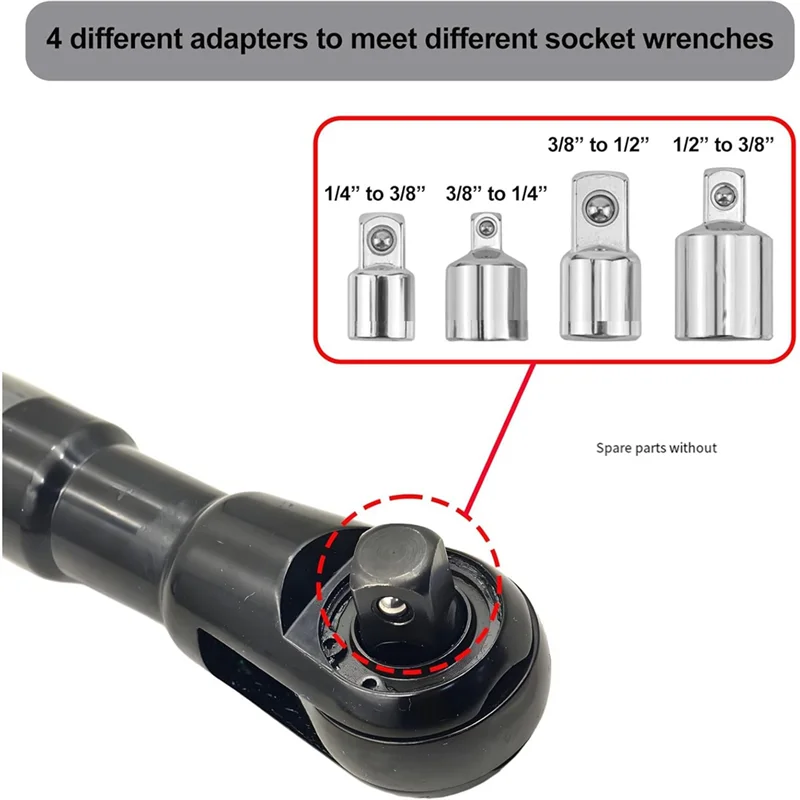 Hot Sale-Cordless Electric Ratchet Wrench,Impact Wrench Extender,Automatic Extension Wrench,Electric Extension Wrench
