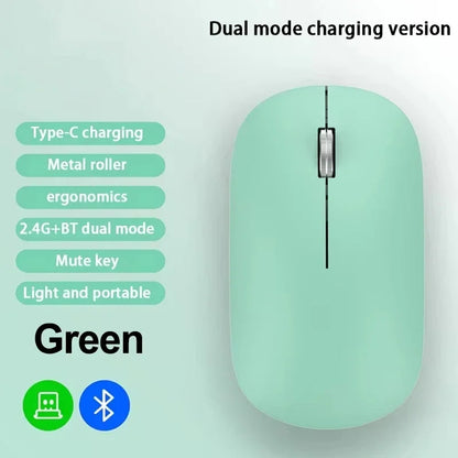 Lenovo Wireless Mouse Type-C Charging Portable Office Silent Click Ergonomic Universal Laptop Lightweight Office Game No-Noise