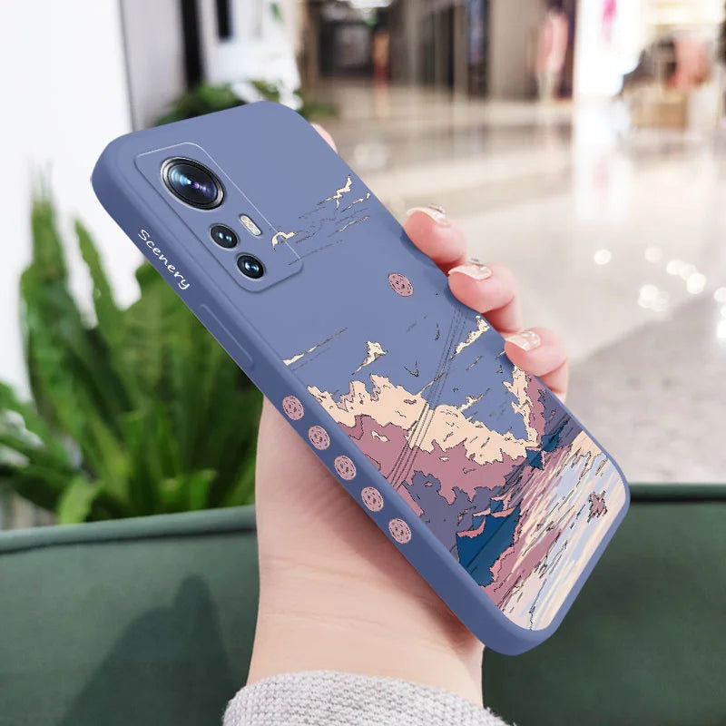 Anime Scenery Phone Case For Xiaomi Mi 14 13 13T 12S 12 11 Ultra 10 12T 11T 10T  Pro Lite Poco F5 F4 X4 M4 F3 X3 Pro 4G 5G GT