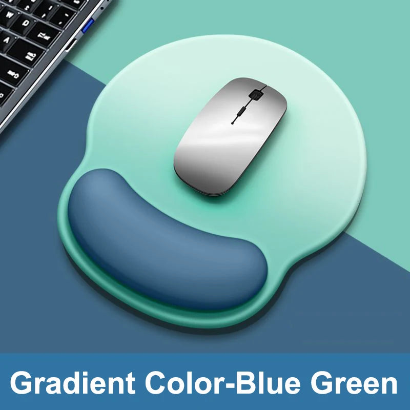 Gradient color mouse pad comfortable wrist rest non-slip mouse pad soft mouse pad wrist rest computer desktop mouse pad