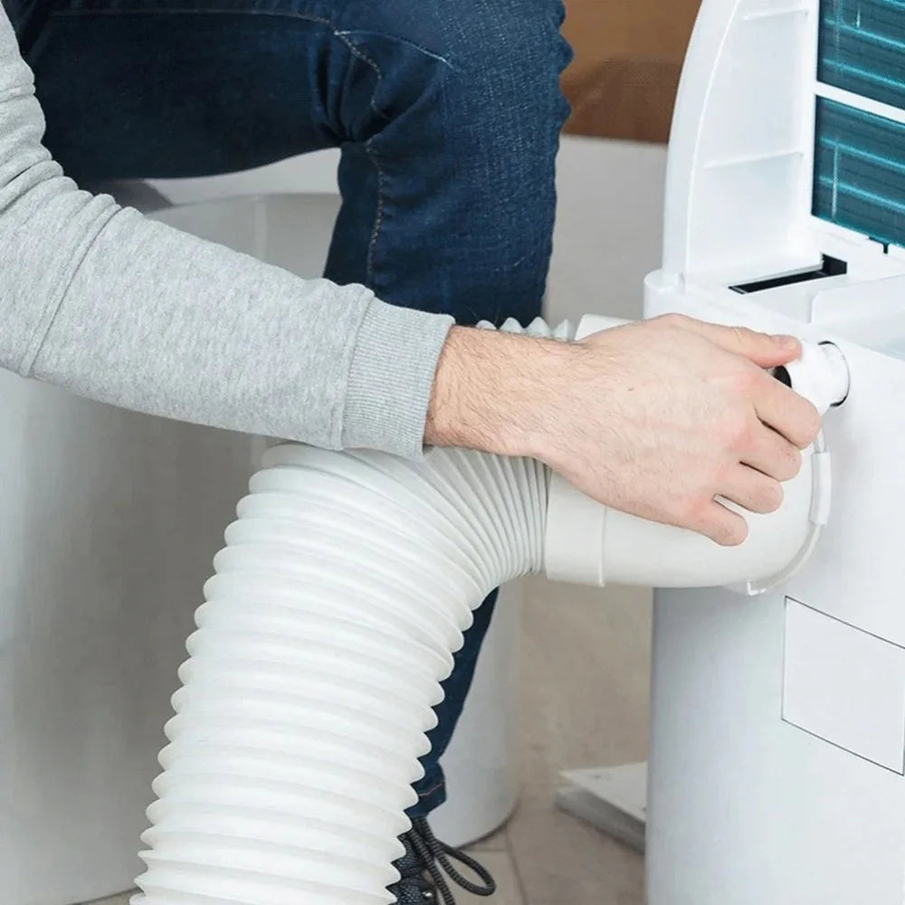 Universal Stretchable PAC Vent Duct Pipe Flexible Portable Air Conditioner Exhaust Hose 1.5m 2m Aircon Hot Air Exhaust Tube