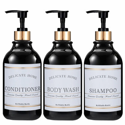 Soap Dispenser with Pump and Labels Dish Soap Dispenser for Kitchen Sink Countertop Decoration Refill Hand Wash Bottle
