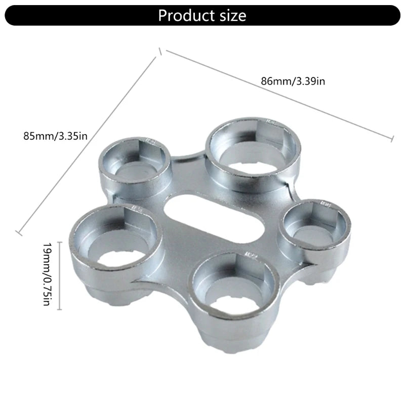 6in1 Wrench Faucet Aerator Disassembly Wrench Water Flows Adjusting Faucet Bubbler Wrench Plumber Wrench