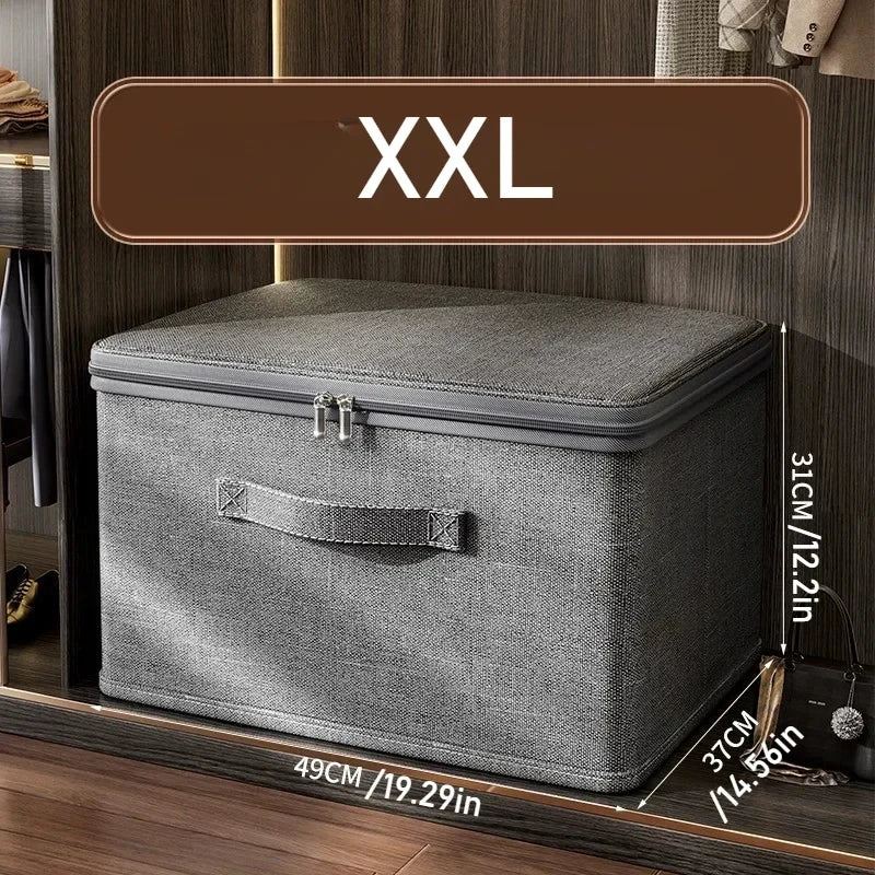 Stackable Waterproof Storage Boxes-Multi-Purpose Organizers forCloset,Bedroom,KitchenOffice,Ideal for Toys,Books,Clothes Storage