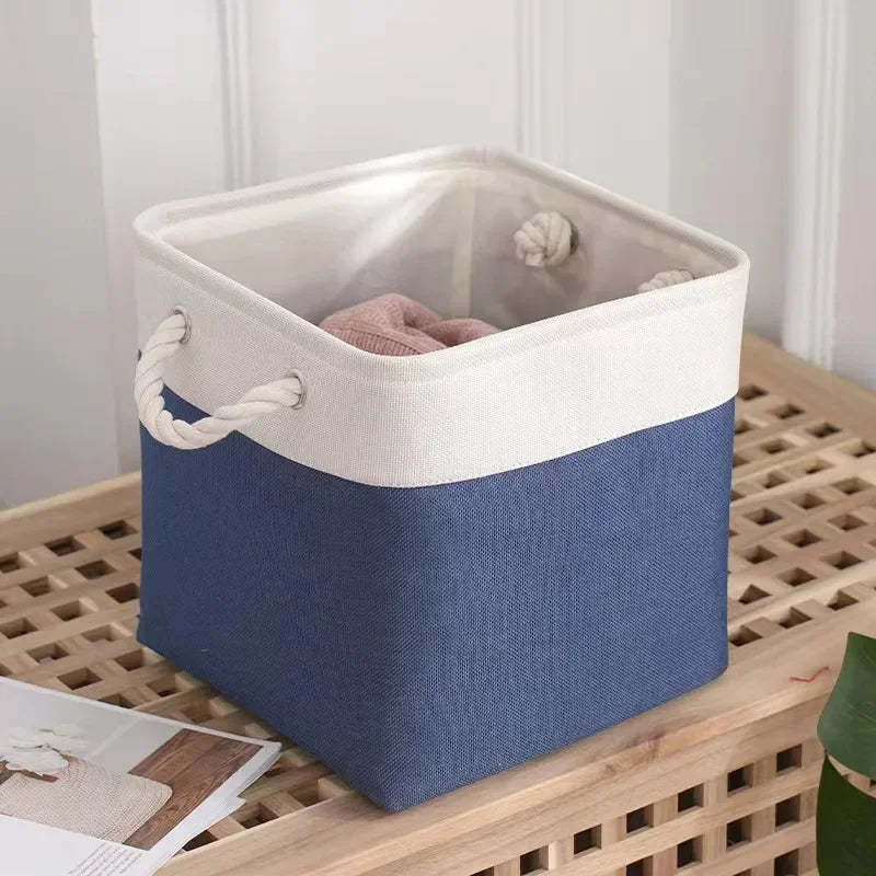 Storage Bin Multifunctional Organizer Basket for Toys and Daily Supplies in Bedroom and Living Room