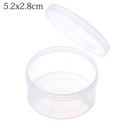 1Pcs Plastic Transparent Storage Box Small Items Sundries Jewelry Organizer Case Beads Container Pill Chip Box Tools Accessories