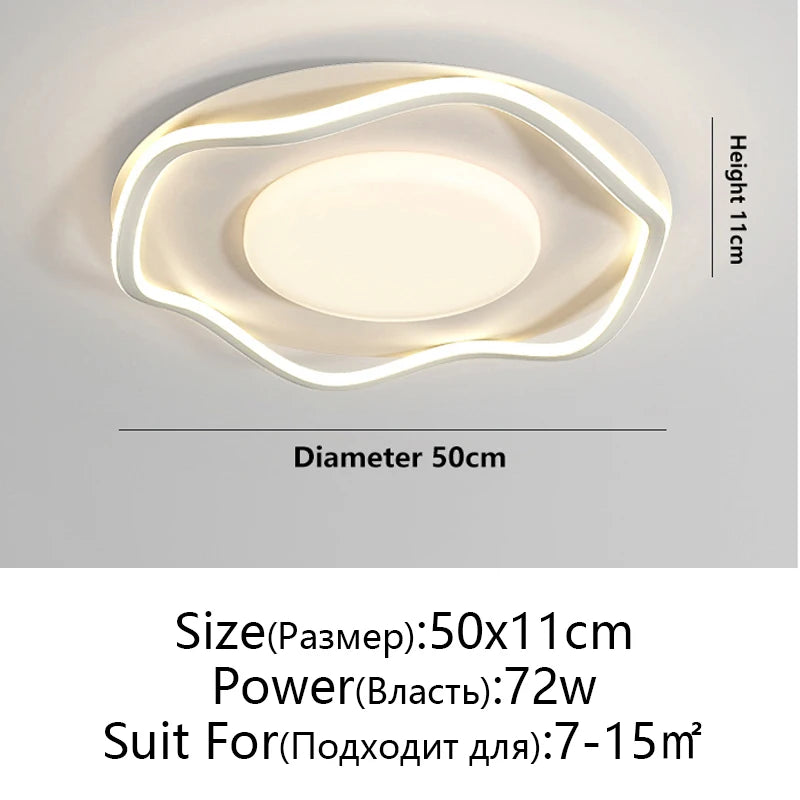 Modern LED Chandelier Ceiling Light Lustre Minimalist Design Bedroom Dining Room Living Room Aisle Decoration Home Appliance