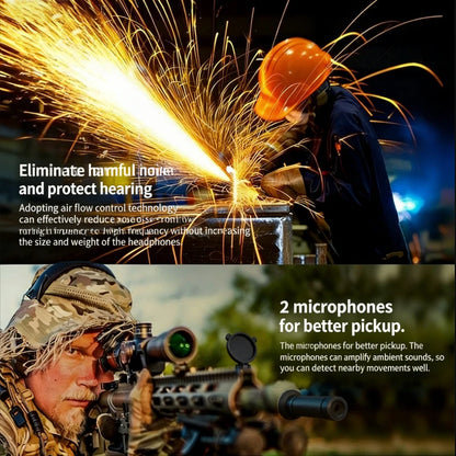 Earmuff Anti-noise Headphone Electronic Shooting Hearing Protection Headset Sound Amplification Foldable
