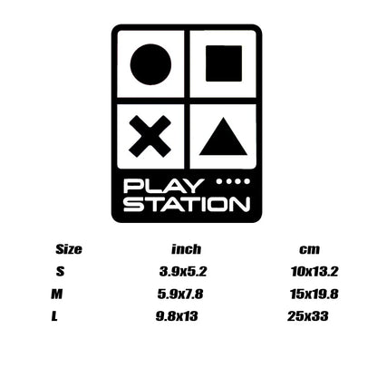 “PLAY STATION” STICKERs，for game player lover，funny&creative with high quality sticker for cars trucks motorcycles &laptops!