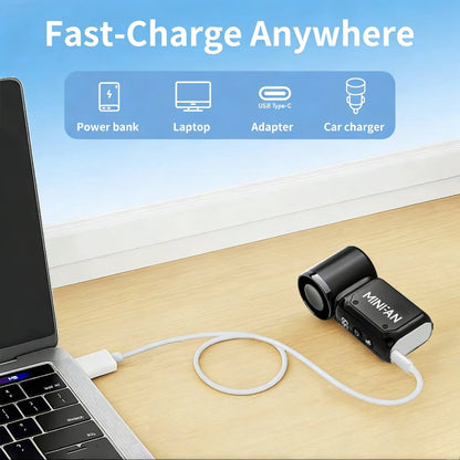 Handheld Small Fan, Portable Mini Bladeless Electric Fan, USB Charging Pocket Portable Fan, Suitable for Outdoor and Travel Use