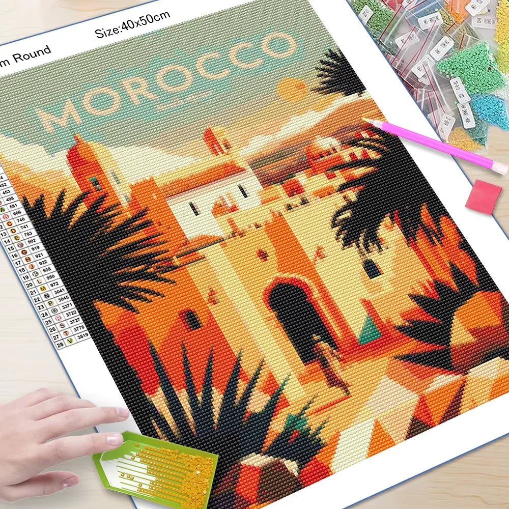 1pc Dalong Home Wall Decor Painting, Diamond Painting Kit for Adults and Beginners, Mosaic Diamond Art Set
