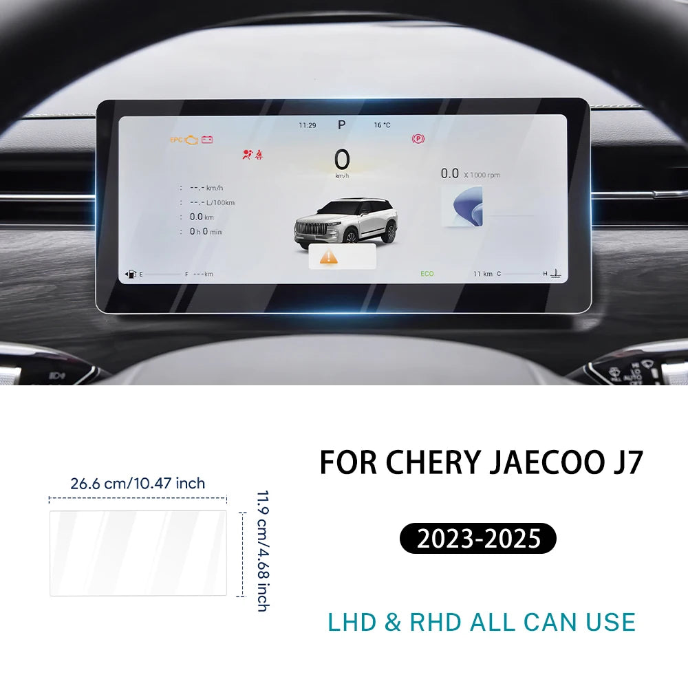 For chery Jaecoo J7/Chery Jaecoo 7 Phev 2023 2024 2025 2026 13.2inch 14.8inch Car GPS Navigation Dashboard Tempered Glass Screen