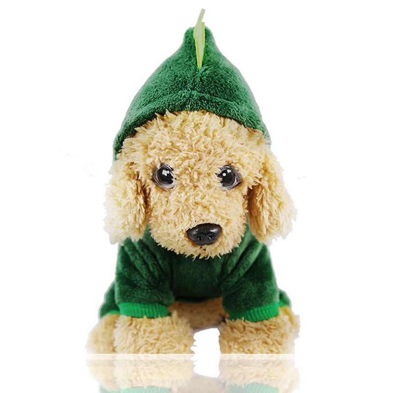 Pet Dog Clothes Funny Dinosaur Costumes Winter Warm Plush Coat Small Kitten Hoodie Puppy Dog Cloth gatos productos para mascotas