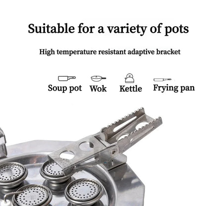 Mountainhiker Five/Seven Stars Portable Gas Stove Burner for Outdoor Camping Hiking Picnic BBQ Cooking Furnace Tourist Supplies