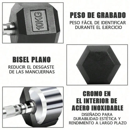 Hex dumbbells, 2.5-25 kg dumbbells,non-slip coating, ergonomic handle, solid iron dumbbell set, strength training,home gym
