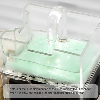 Three-in-one External Aquarium Filter Plastic Silent Fish Tank Filter Box Built-in Oxygenated Water Purifier Aquarium