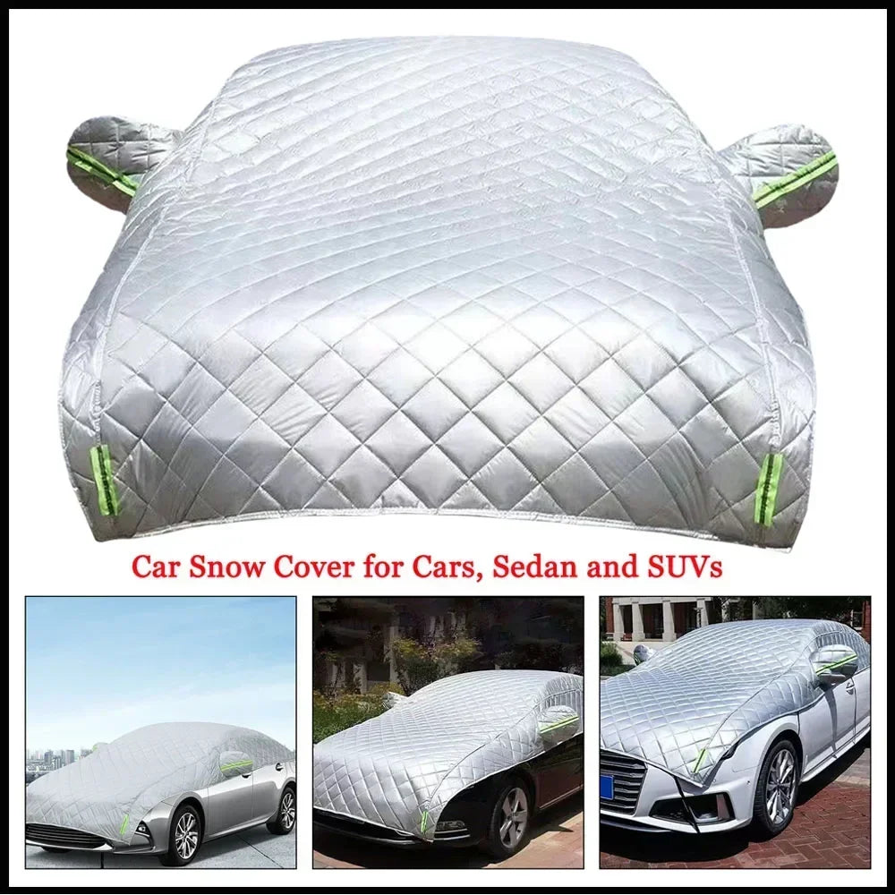 Universal Car Cover Four Seasons Sun Protection Snow Proof Freezing Prevention Heat Insulation Windshield Front Cover