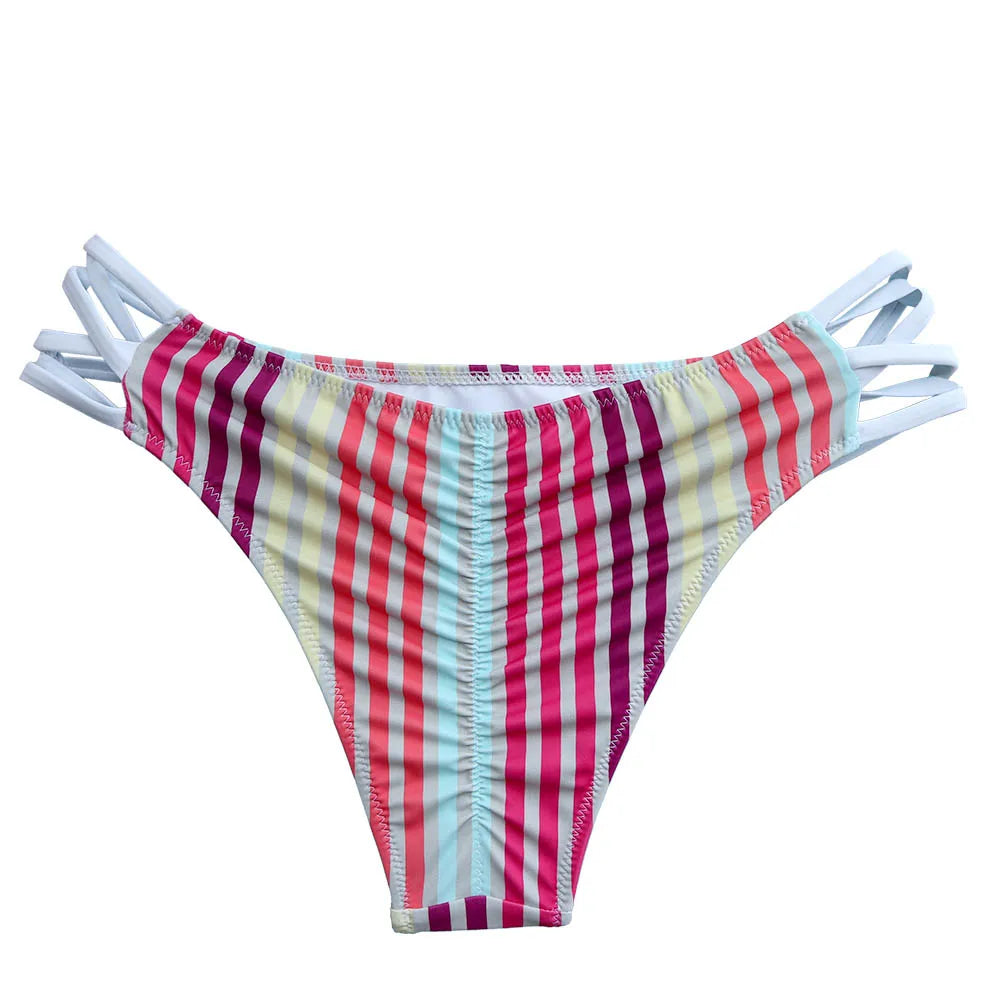 Wholesale Womens Bikinis Bottom Sexy Swimsuit Vintage Swimwear Brazilian Biquini Bathing Suit  Maillot De Bain Femme Plus Size
