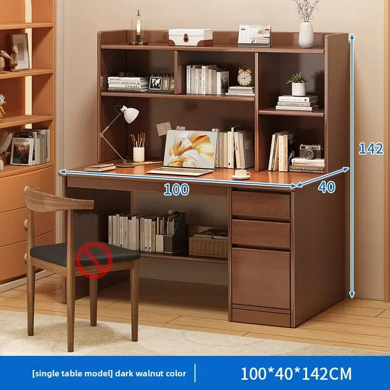 Desk Home Modern Simple Bookshelf Integrated Student Bedroom Learning To Write With Drawing Desk Office Computer Desk