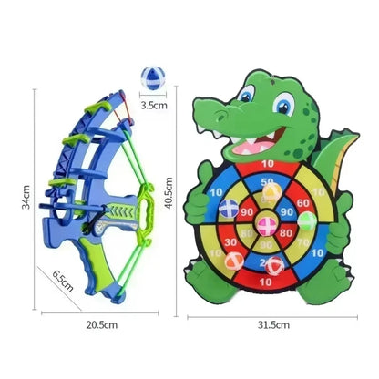 Sticky Ball Dartboard Montessori Throw Sport Slingshot Target Animal Dinosaur Sports Toys Educational Indoor Outdoor Game