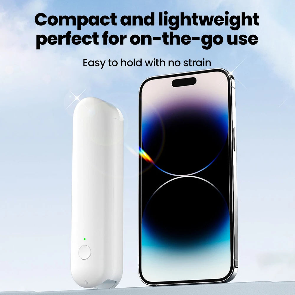Portable Fan Mini Handheld Fan USB Recharge 3 Speed Hand Held Small 2 in1 Pocket Fan with Power Bank Feature