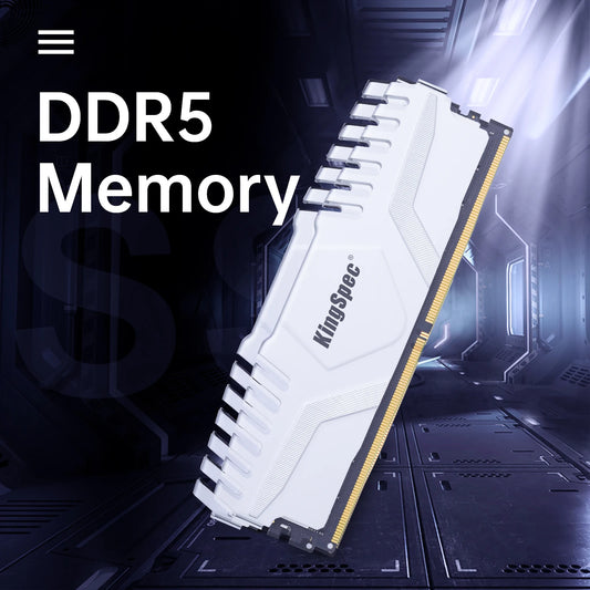 KingSpec Memoria RAM DDR5 5600mhz 6400MHz 6000MHz 16GB 32GB 16GBx Gaming Desktop Memory Ram 288Pin DIMM DDR5 RAM XMP 3.0