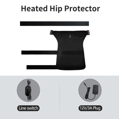 Hip Massager - 3-Gear Heat& Vibration, Relieves Muscle Soreness Pain,Arthritis, Aids Sports Recovery, for Fitness Fans Seniors