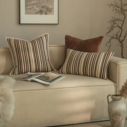 Premium Living Room Sofa Cushion Cover Chenille Texture Geometric Jacquard Pillowcase Modern High-End Pillow Covers Decorative