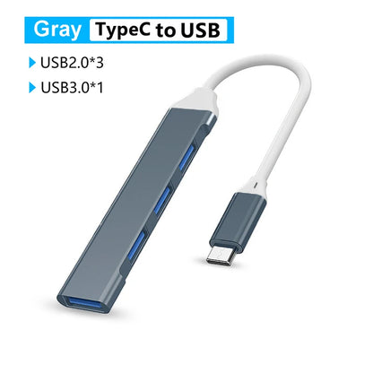 KEBIDUMEI 6 in 1 USB C Docking Station USB Hub Type C to HDMI USB 3.0 SD TF PD 87W USB Splitter OTG Adapter for MacBook Laptop